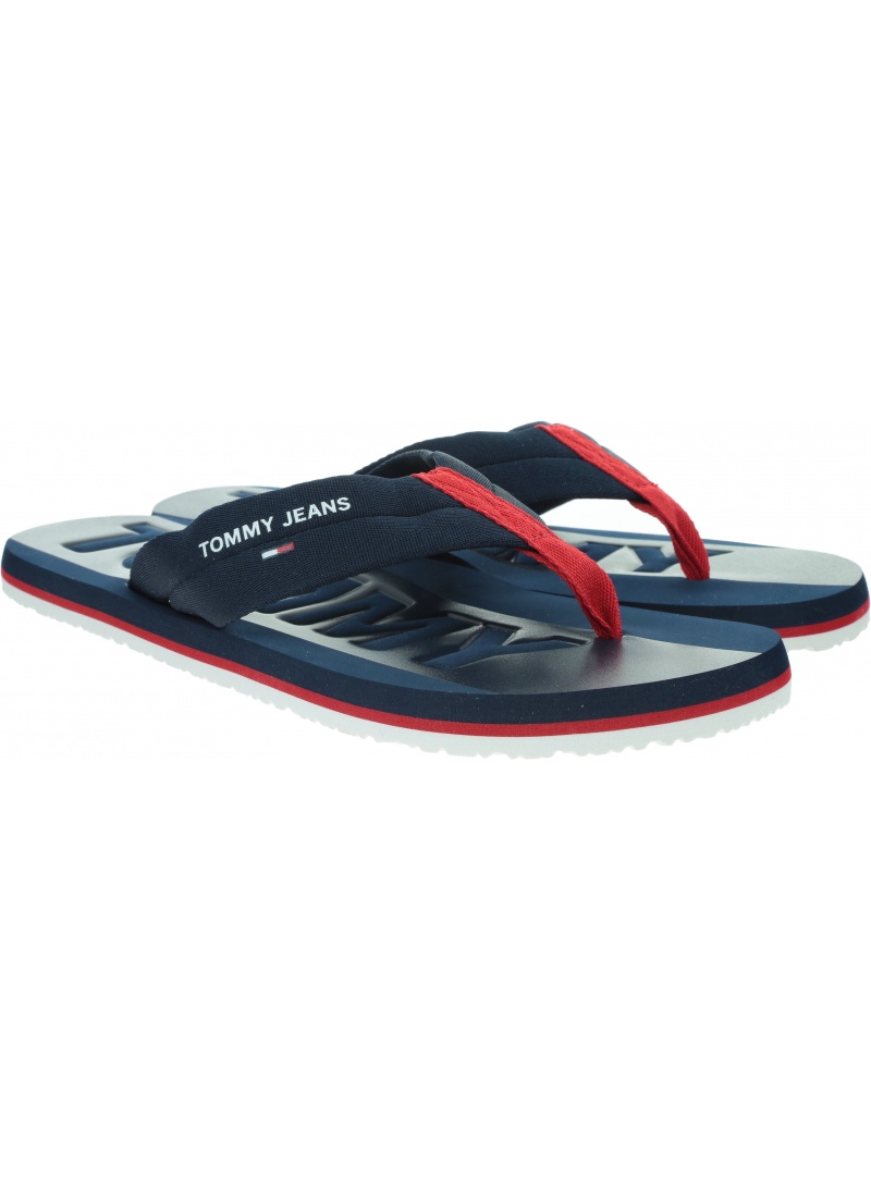 Japonki Męskie TOMMY JEANS Tommy Jeans Webbing Beach Sandal EM0EM00474 C87