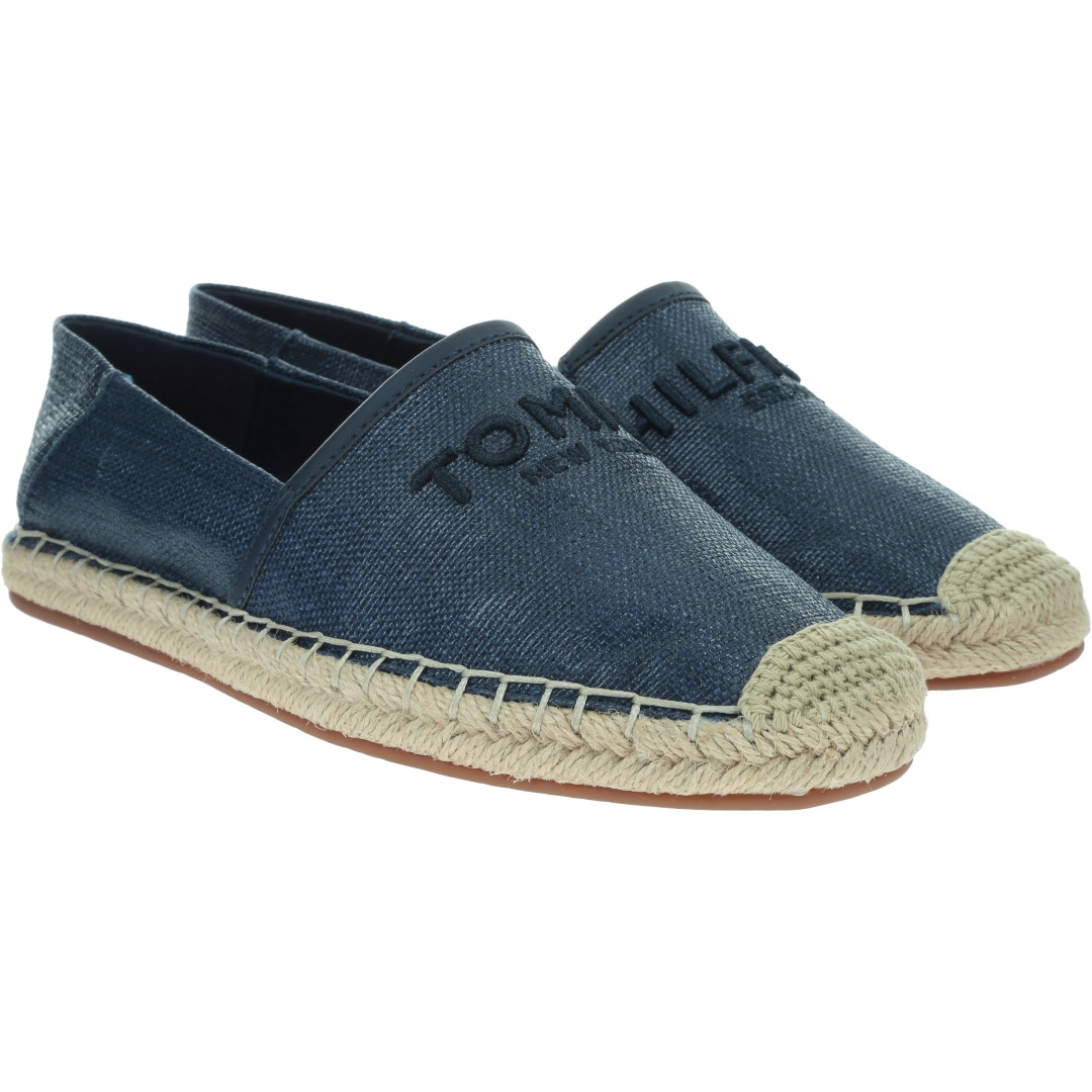 Espadryle Damskie TOMMY HILFIGER Tommy Embroidery Espadrille FW0FW04966 DB9