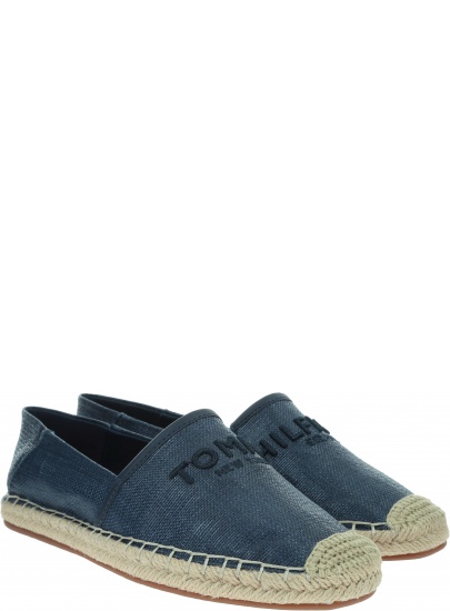 Espadryle Damskie TOMMY HILFIGER Tommy Embroidery Espadrille FW0FW04966 DB9
