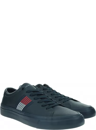 Sneakersy Męskie TOMMY HILFIGER Corporate Leather Sneaker FM0FM02853 0K9