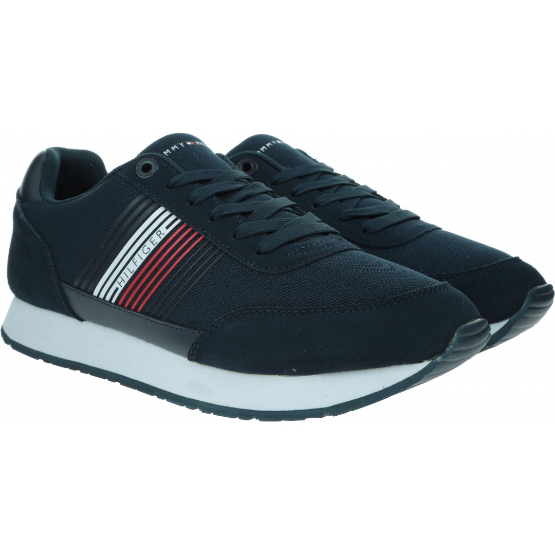 Sneakersy Męskie TOMMY HILFIGER Corporate Material Mix Runner FM0FM02835
