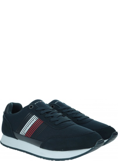 Sneakersy Męskie TOMMY HILFIGER Corporate Material Mix Runner FM0FM02835