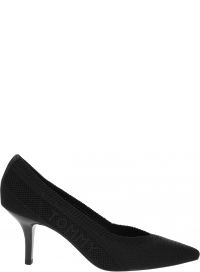 Szpilki Damskie TOMMY HILFIGER Tommy Knit Mid Heel Pump FW0FW04976 BDS