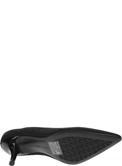 Szpilki Damskie TOMMY HILFIGER Tommy Knit Mid Heel Pump FW0FW04976 BDS