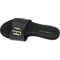 Klapki Damskie TOMMY HILFIGER Th Hardware Flat Mule FW0FW05020 BDS