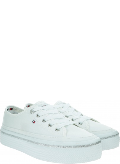 Sneakersy Damskie TOMMY HILFIGER Glitter Detail Flatform Sneaker