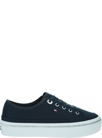 Sneakersy Damskie TOMMY HILFIGER Glitter Detail Flatform Sneaker