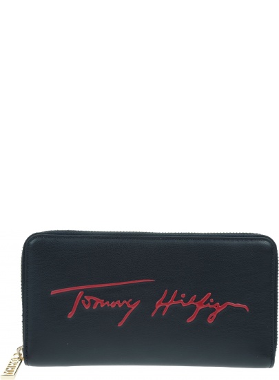 Duży Portfel Damski TOMMY HILFIGER Iconic Tommy AW0AW08655 CJM