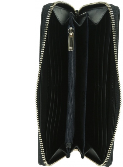 Duży Portfel Damski TOMMY HILFIGER Saffiano Large AW0AW08507 BDS