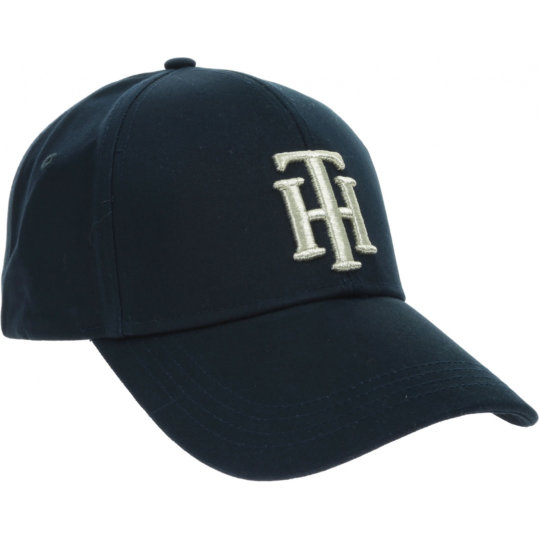 Granatowa Czapka Z Daszkiem TOMMY HILFIGER AW0AW08617 CJM