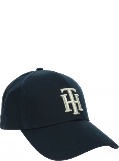 Granatowa Czapka Z Daszkiem TOMMY HILFIGER AW0AW08617 CJM