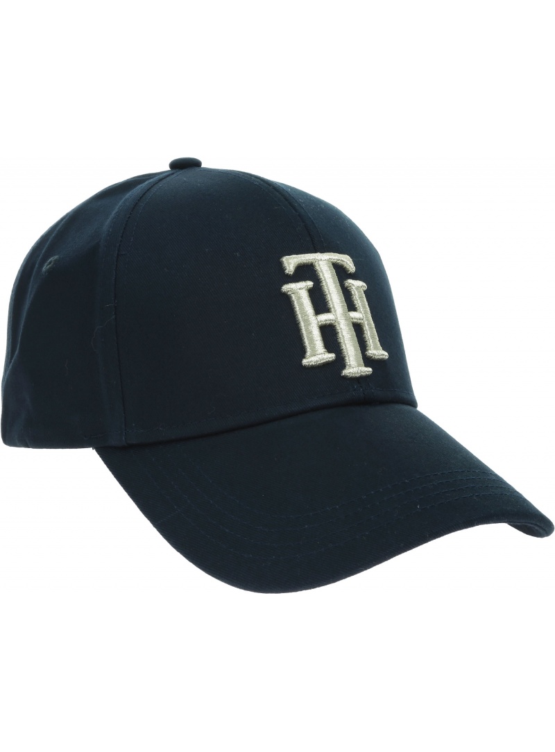 Granatowa Czapka Z Daszkiem TOMMY HILFIGER AW0AW08617 CJM Granatowa Czapka Z Daszkiem TOMMY HILFIGER AW0AW08617 CJM