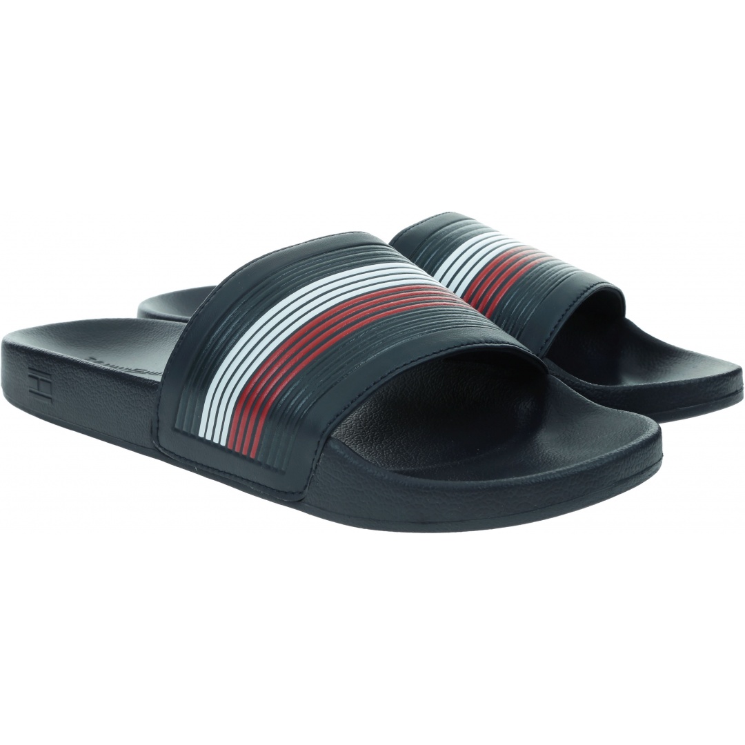 Granatowe Klapki TOMMY HILFIGER Seasonal TH Poolside FM0FM02873 DW5