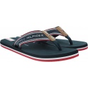 Japonki Męskie TOMMY HILFIGER Logo Tape Beach Sandal FM0FM02875 DW5