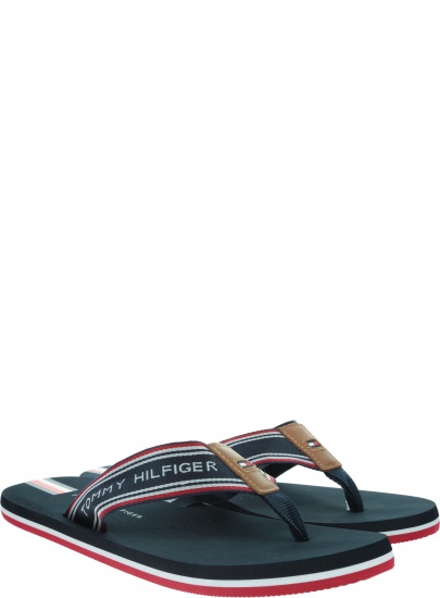 Japonki Męskie TOMMY HILFIGER Logo Tape Beach Sandal FM0FM02875 DW5