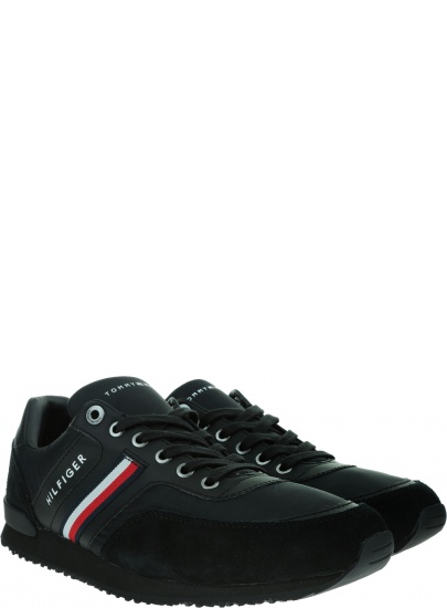 Sneakersy Męskie TOMMY HILFIGER Iconic Material Mix Runner FM0FM02847 BDS