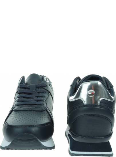 Sneakersy Damskie TOMMY HILFIGER Dressy Wedge Sneaker FW0FW05016 DW5