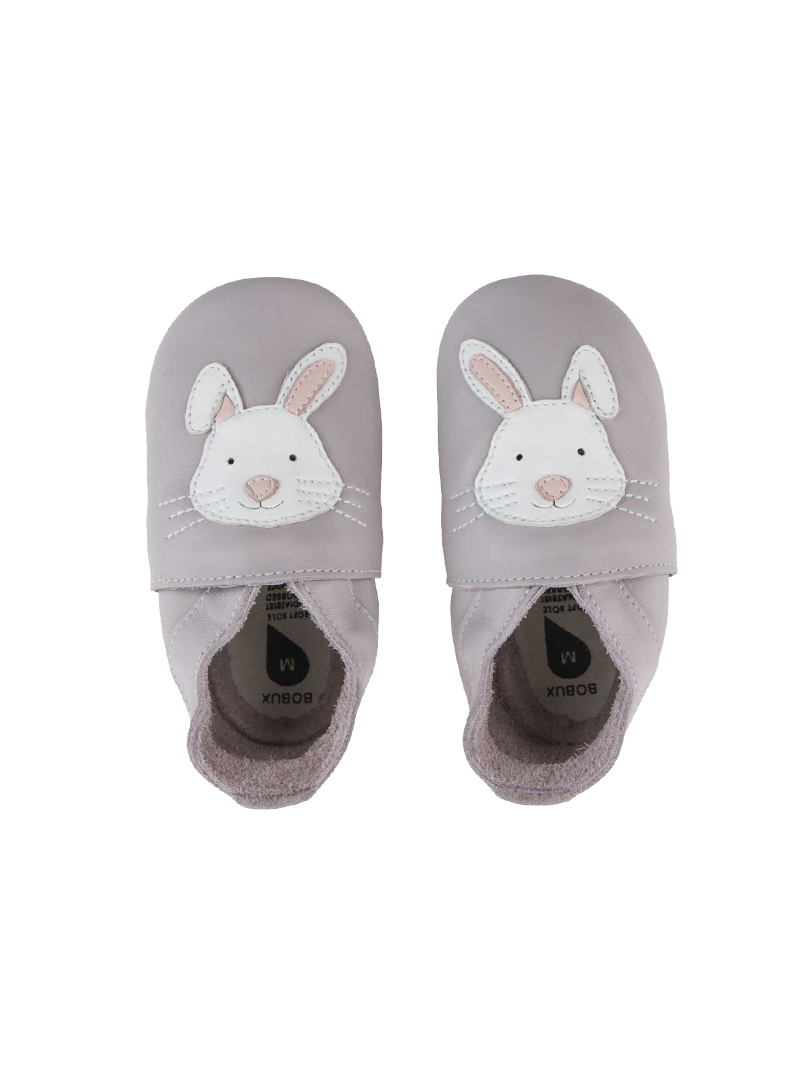 Kapcie z Zajączkiem BOBUX 1000-015-15 Rabbit Lilac Soft Sole