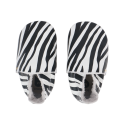 Skórzane Kapcie BOBUX 1000-075-02 Zebra Print White Soft Sole