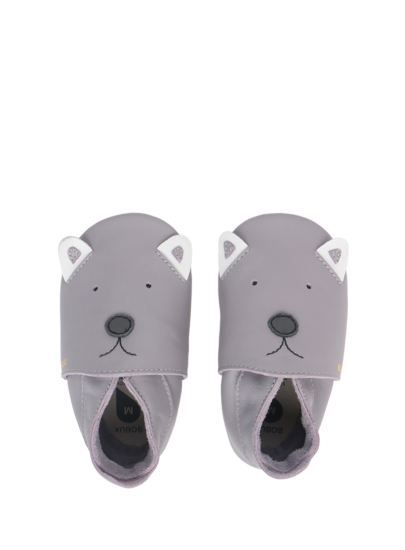 Skórzane Kapcie BOBUX 1000-083-39 Woof Gull Grey Soft Sole