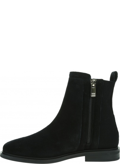 Czarne Botki TOMMY HILFIGER Essential Flat Boot FW0FW05193 BDS