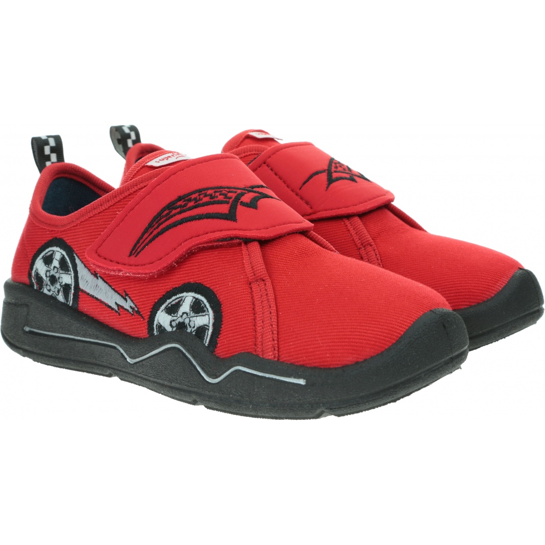 Czerwone Kapcie z Autem SUPERFIT 0-800301-5000
