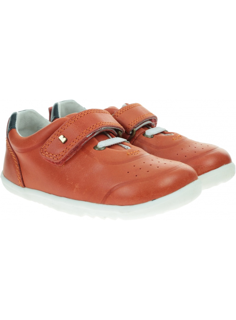 Pomarańczowe Półbuty BOBUX Ryder Paprika + Navy 730201 Pomarańczowe Półbuty BOBUX Ryder Paprika + Navy 730201