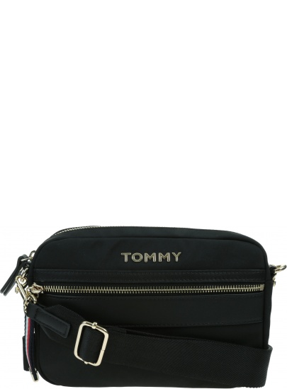 Czarna Torebka Listonoszka TOMMY HILFIGER Nylon Crossover AW0AW08510 BDS
