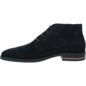 Granatowe Trzewiki TOMMY HILFIGER Signature Hilfiger Suede Boot FM0FM03111