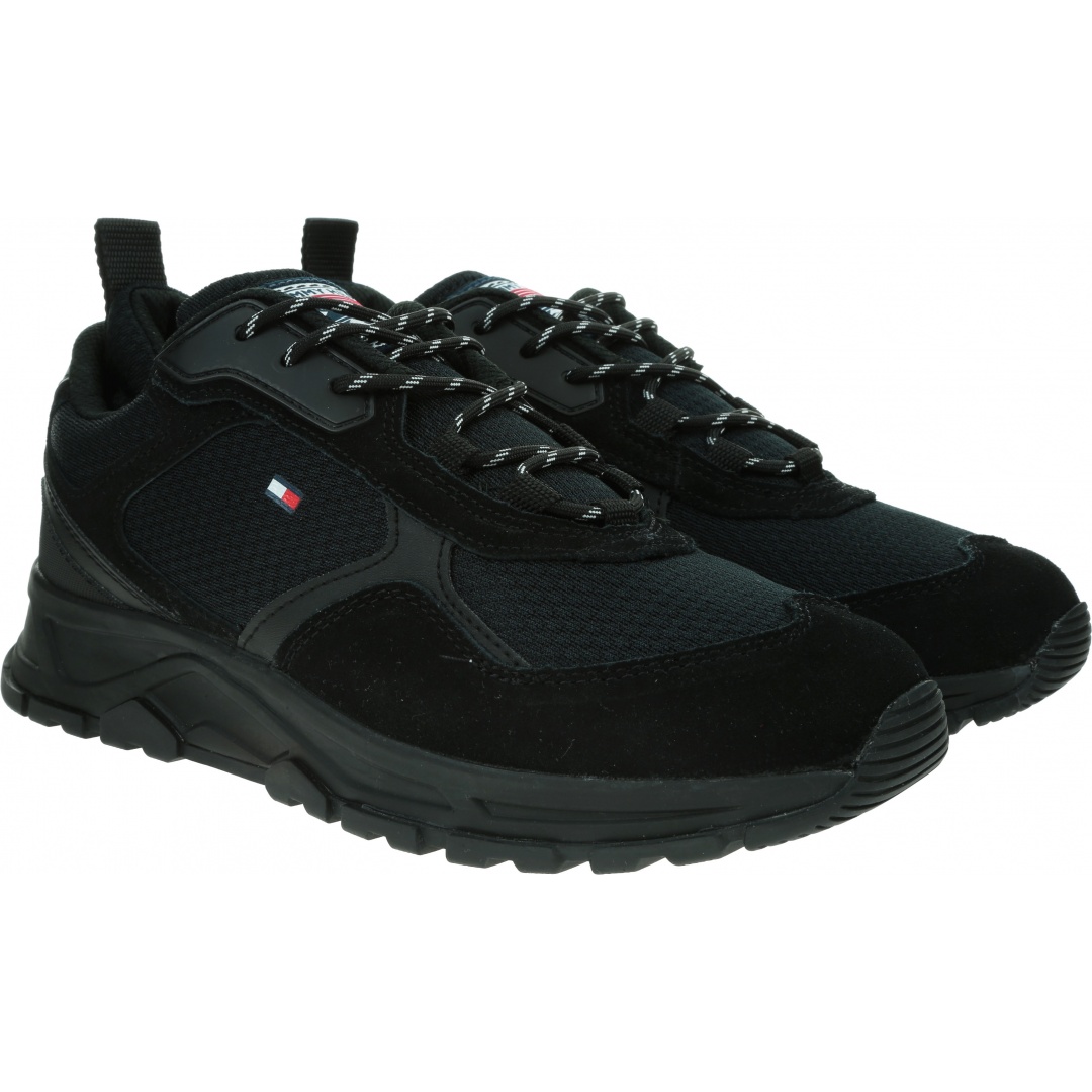 Sneakersy Męskie TOMMY HILFIGER Fashion Mix Sneaker FM0FM02582 BLACK BLK