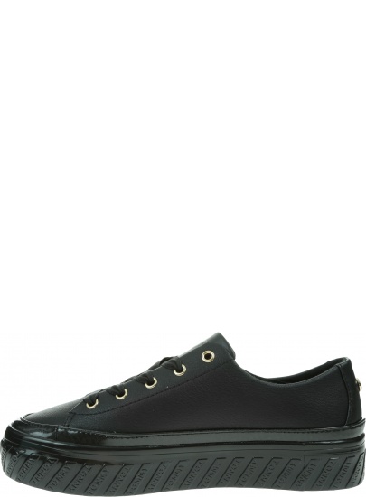 Skórzane Trampki TOMMY HILFIGER Shiny Flatform Vulc Sneaker FW0FW05221 BDS