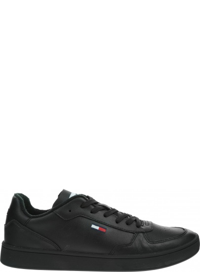 Skórzane Sneakersy TOMMY JEANS Essential Cupsole EM0EM00573 BDS