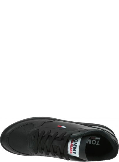 Skórzane Sneakersy TOMMY JEANS Essential Cupsole EM0EM00573 BDS