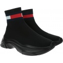 Botki Sneakersy Skarpeta TOMMY JEANS Flat Sock Boot EN0EN01163 BDS