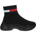Botki Sneakersy Skarpeta TOMMY JEANS Flat Sock Boot EN0EN01163 BDS