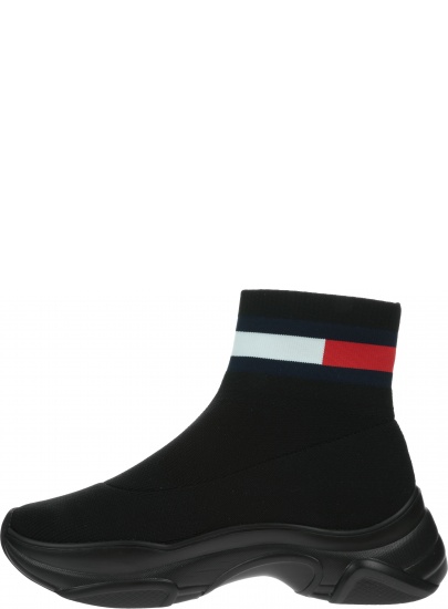 Botki Sneakersy Skarpeta TOMMY JEANS Flat Sock Boot EN0EN01163 BDS