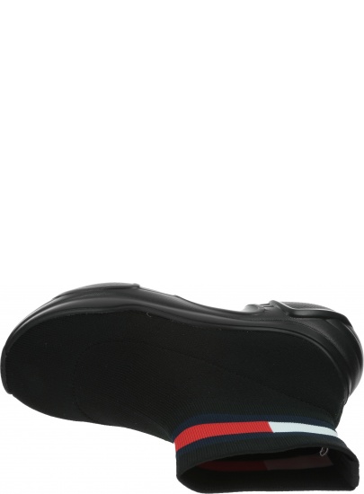 Botki Sneakersy Skarpeta TOMMY JEANS Flat Sock Boot EN0EN01163 BDS