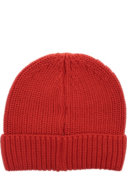 Czerwona Czapka TOMMY HILFIGER Basic Flag Beanie AM0AM05191 XNL