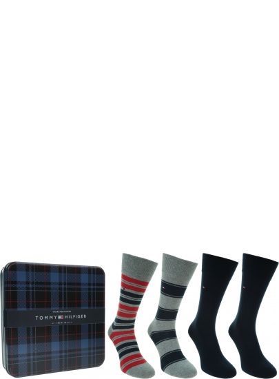 Zestaw Skarpetki TOMMY HILFIGER 100000845 004 (4-PAK)