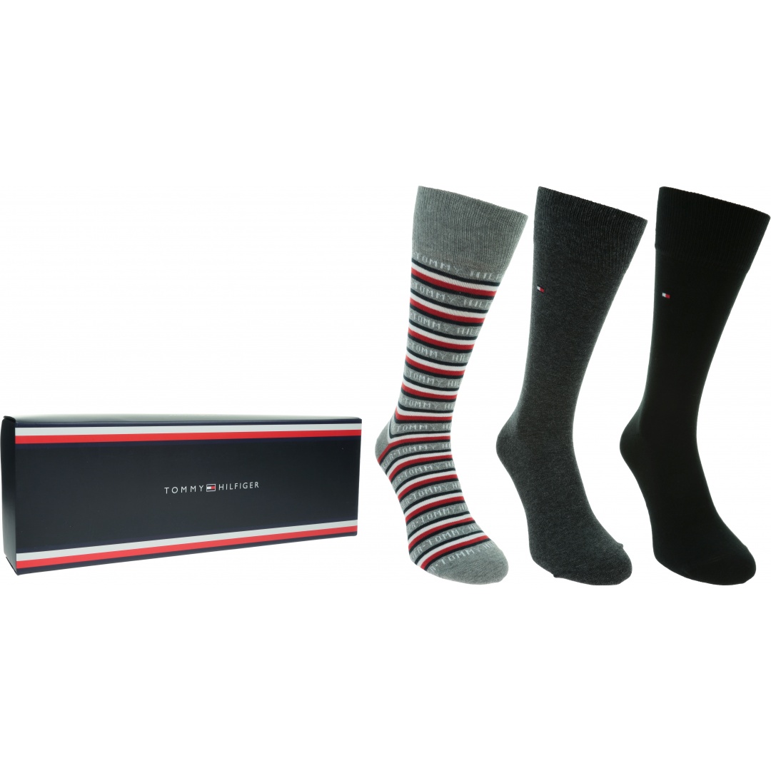Zestaw Skarpetki TOMMY HILFIGER 100000844 003 (3-PAK)
