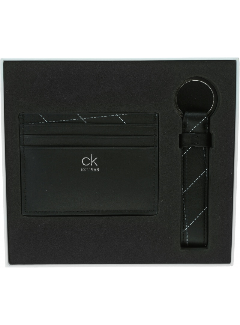Zestaw Portfel na Karty + Breloczek CALVIN KLEIN K50K506121 BAX