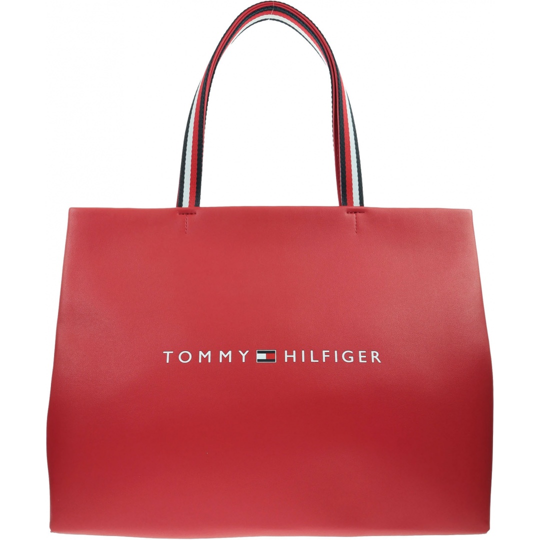 Czerwona Torebka TOMMY HILFIGER Tommy Shopping Bag AW0AW08731 XAF