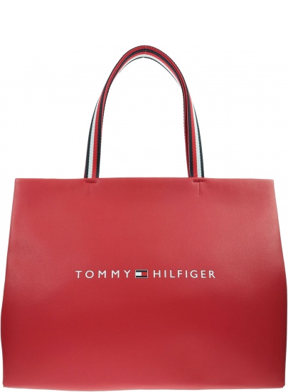 Czerwona Torebka TOMMY HILFIGER Tommy Shopping Bag AW0AW08731 XAF