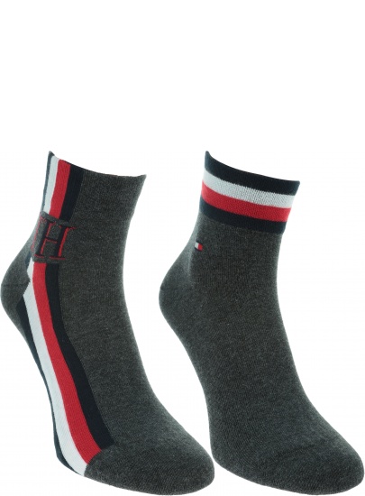 Szare Skarpetki 2 pary TOMMY HILFIGER 320203001 010 (2-PAK)