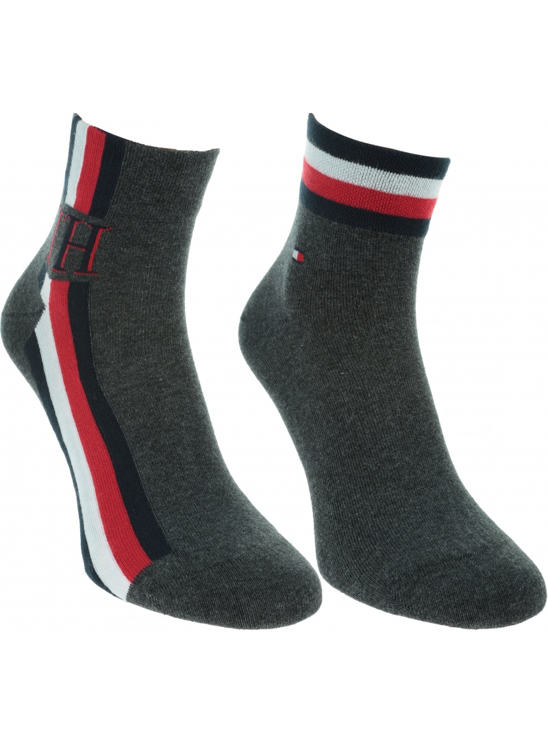 Szare Skarpetki 2 pary TOMMY HILFIGER 320203001 010 (2-PAK)