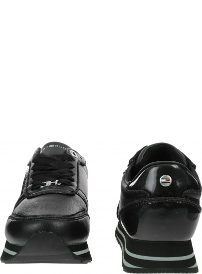 Sneakersy TOMMY HILFIGER Th Glitter Mix Runner Sneaker FW0FW05234 Black BDS