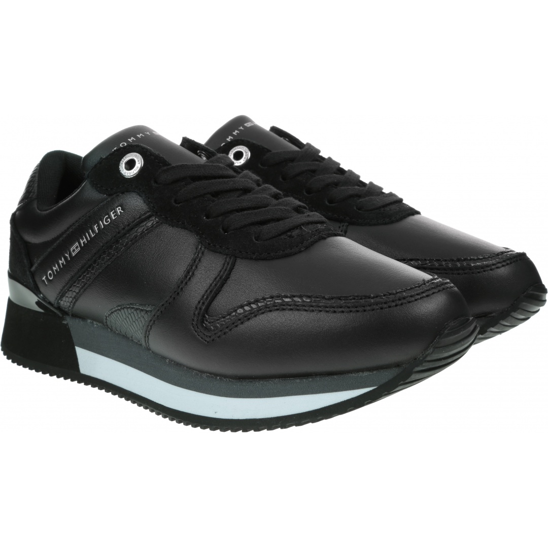 Sneakersy TOMMY HILFIGER Corporate Feminine City Sneaker FW0FW05233 Black