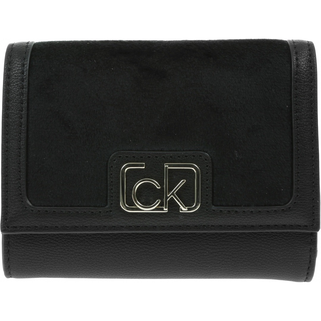 Portfel Damski CALVIN KLEIN Trifold Wallet K60K607431 BAX