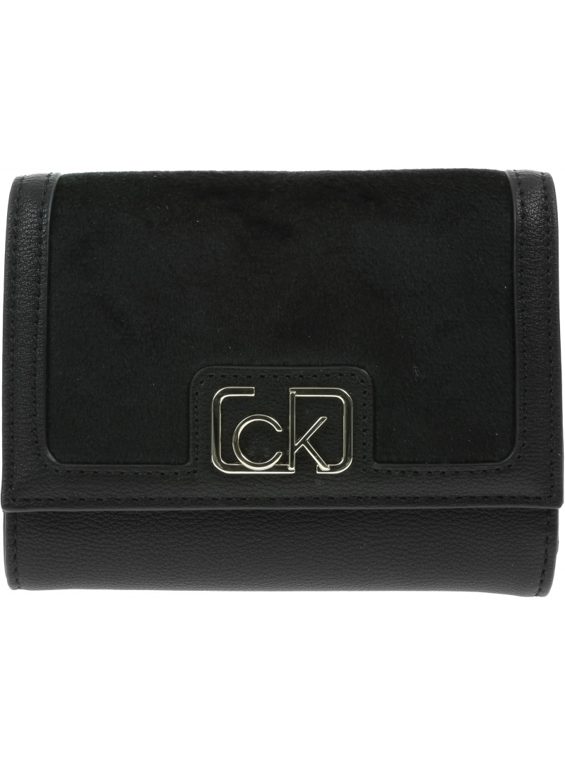 Portfel Damski CALVIN KLEIN Trifold Wallet K60K607431 BAX
