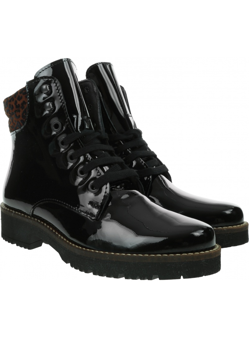 Lakierowane Botki Glany PITILLOS T6424 Negro